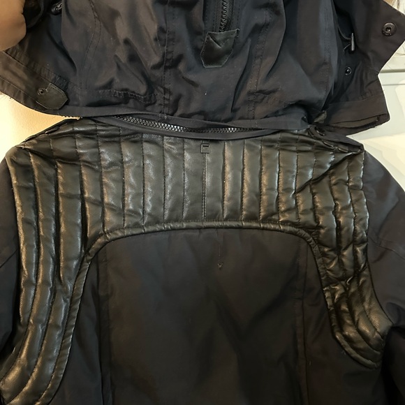 Rudsak Blue Parka size Medium with Fur and Leather - Picture 12 of 13